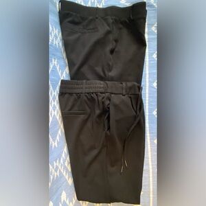Women Halara Black Stretch w/ Drawstring & Halara Black Stretch Dress Pants 2 Pc
